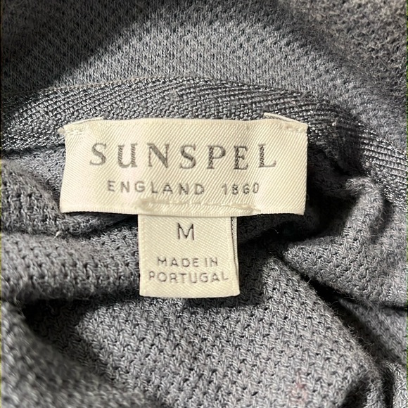 SUNSPEL pale blue cotton polo shirt, size medium - Picture 3 of 9